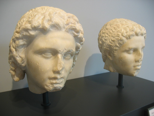 Alexander and Hephaestion model by Lysippus ca 320 BCE megara group getty villa malibu
